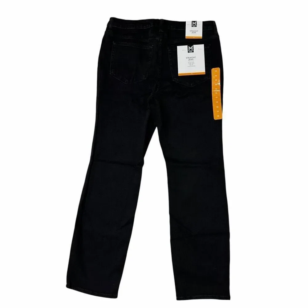 Member's Mark Women's Straight Jeans - Black Wash - Size 12